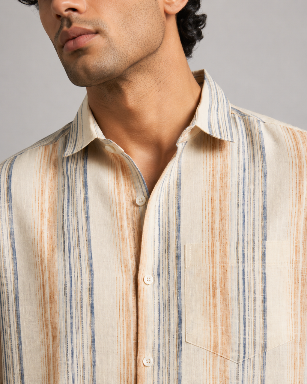 Sunset Stripe Cotton Shirt