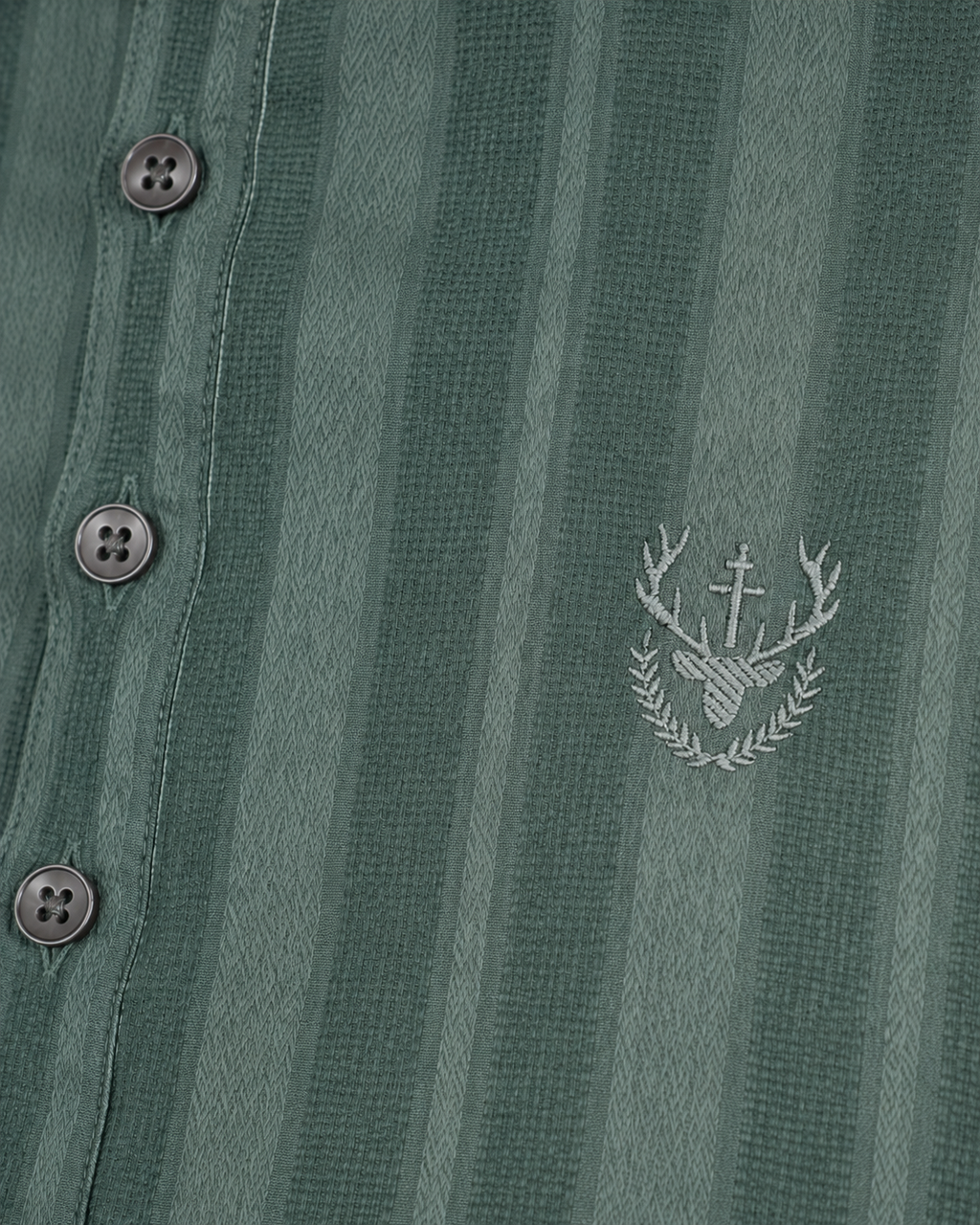 Teal Textured Short Kurta