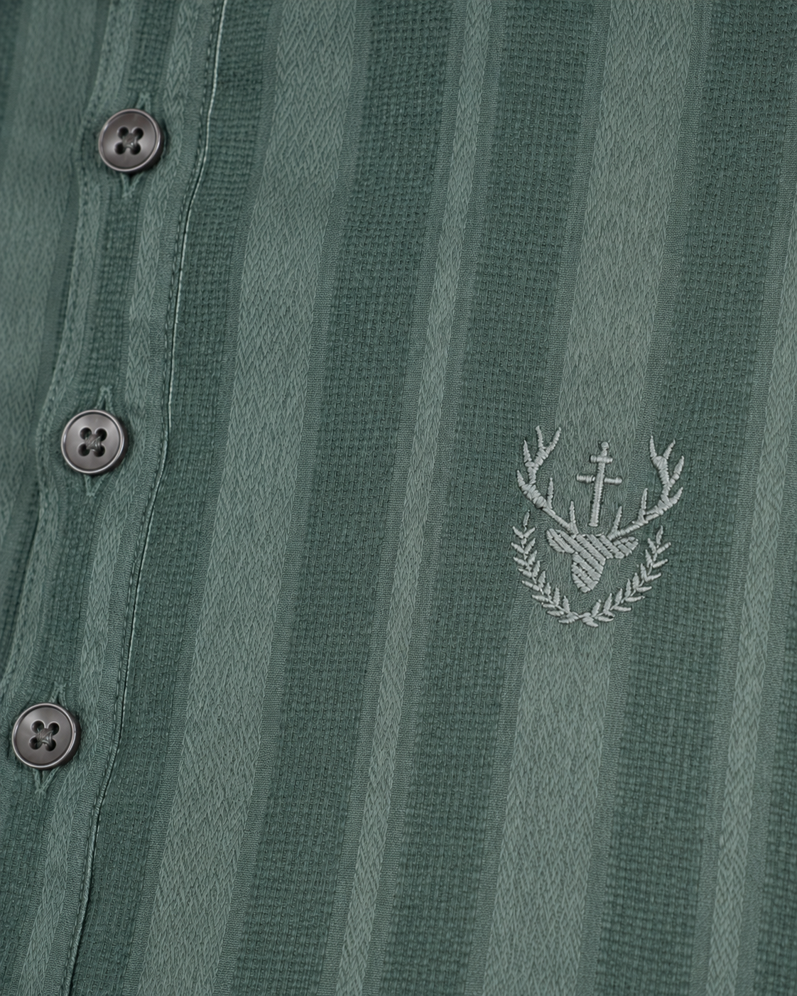 Teal Textured Short Kurta