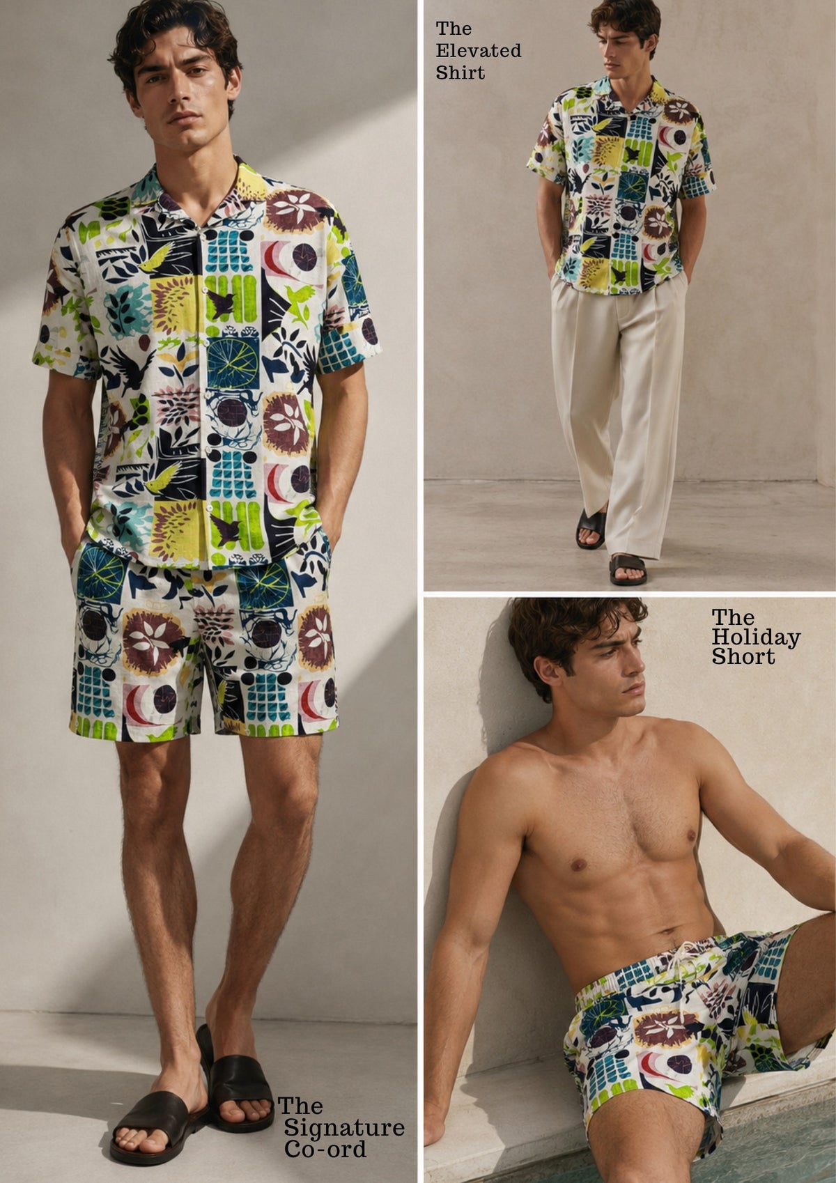 The linen cotton Vacation Print Co-ord