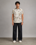 Vintage Marble Print Cotton Shirt