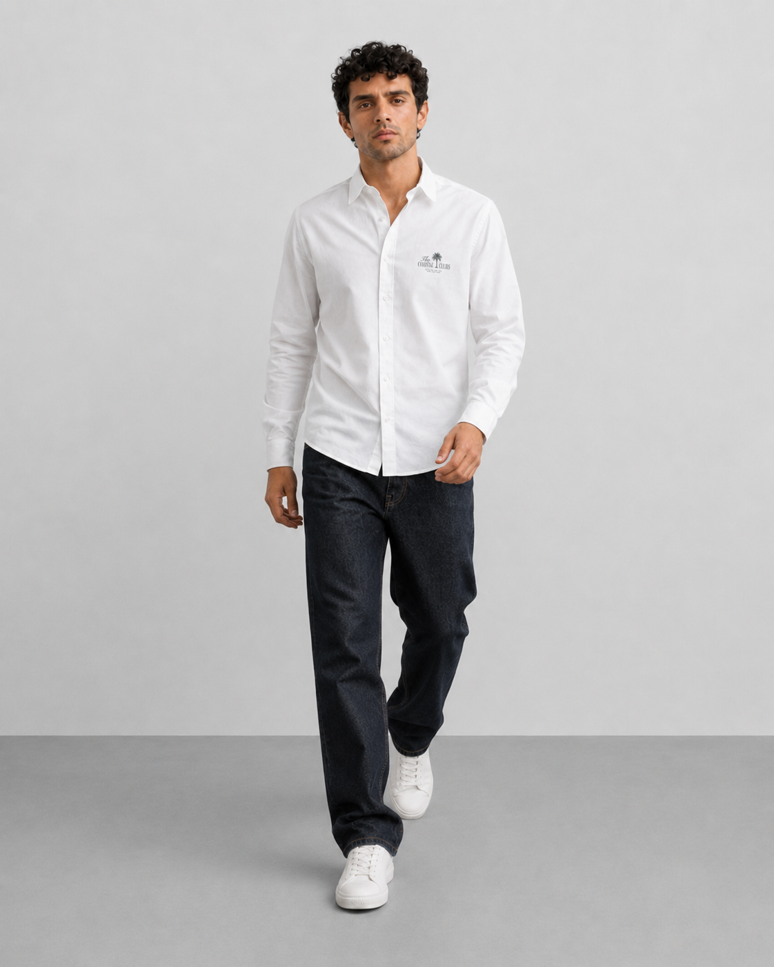 White Coastal Club Cotton Shirt
