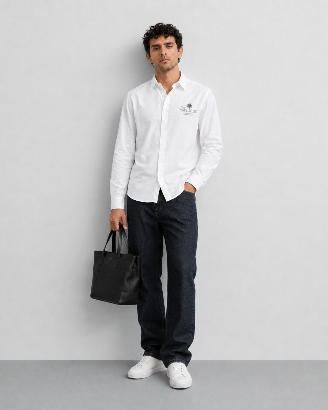 White Coastal Club Cotton Shirt