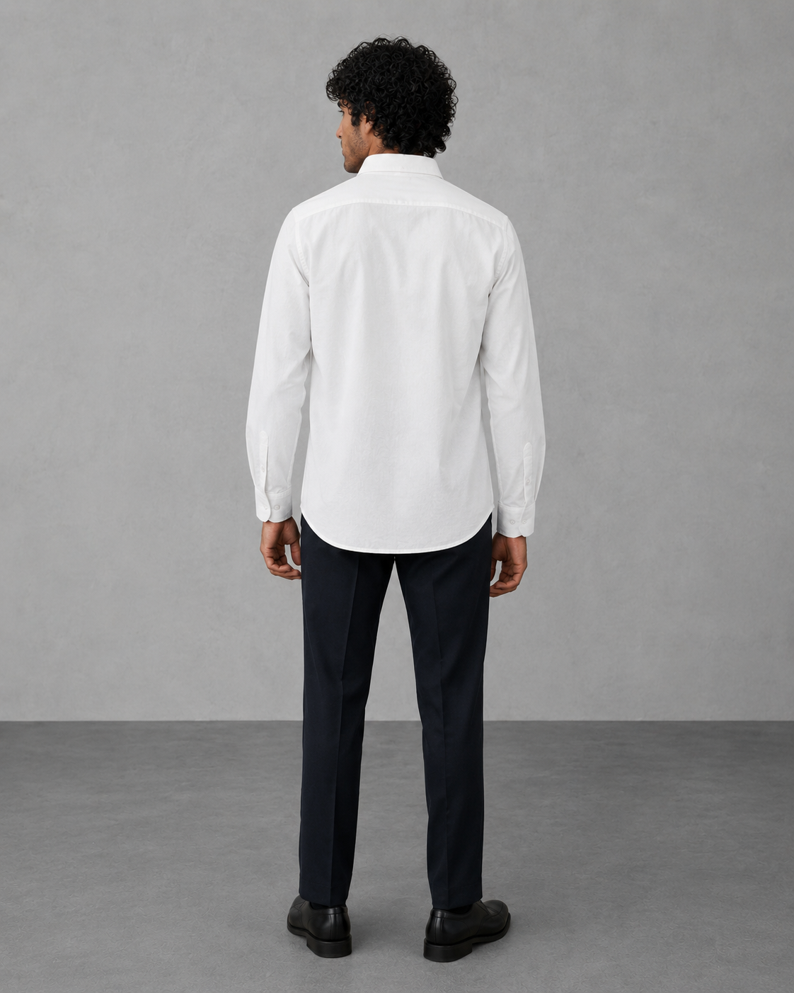 White Cotton Dual Pockets Linen Shirt