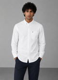White Cotton Linen Shirt