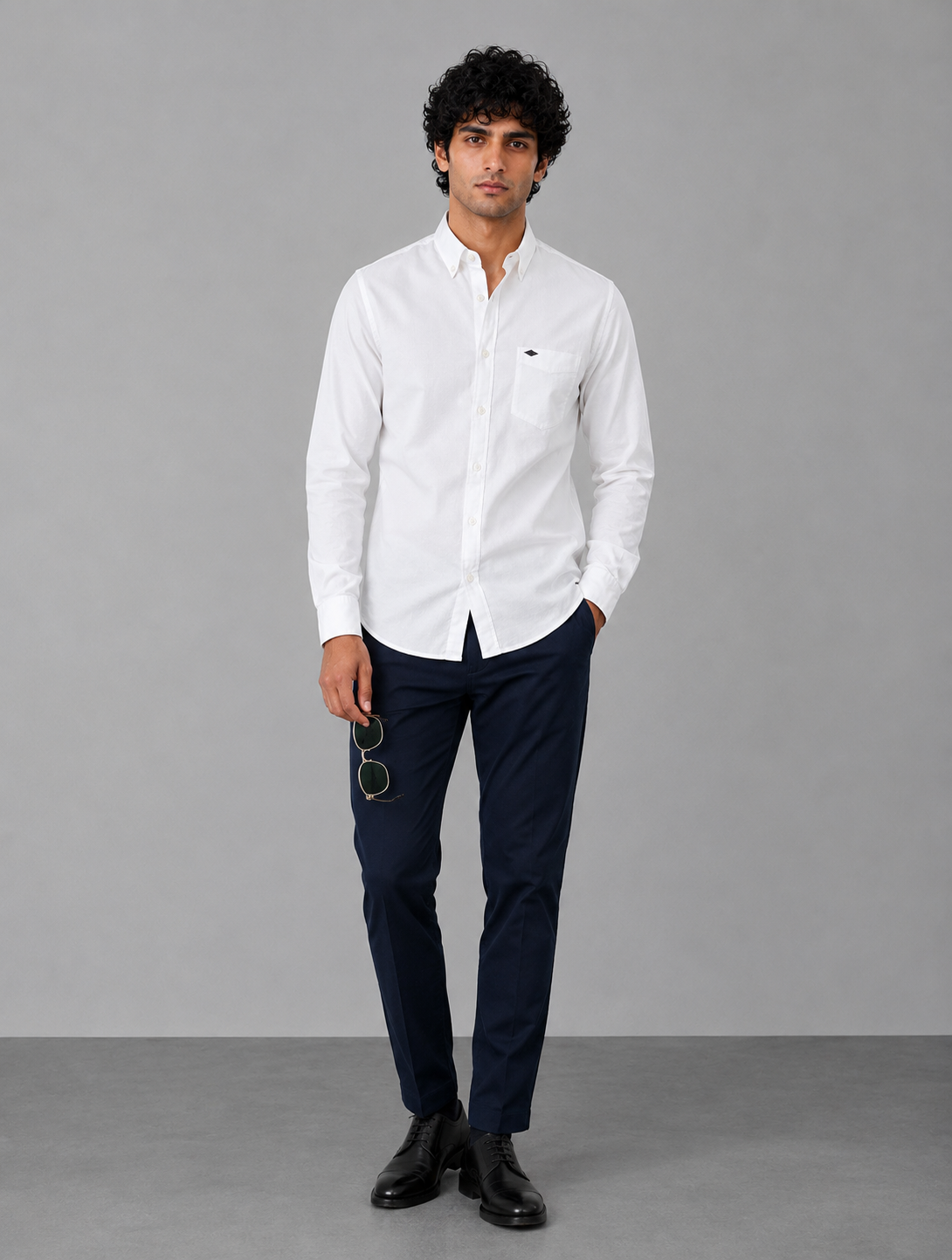 White Cotton Linen Shirt