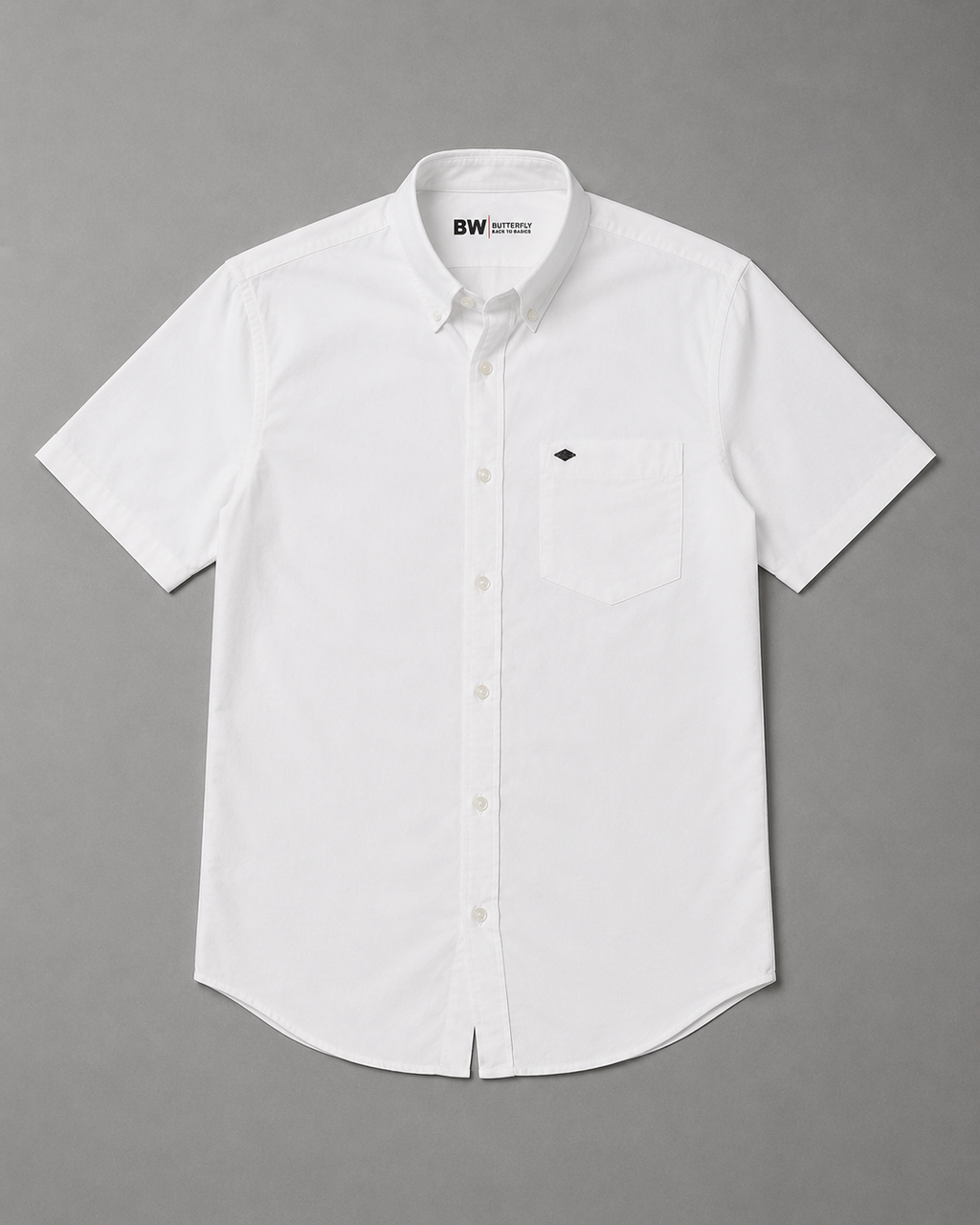White Cotton Linen Shirt – Half Sleeve