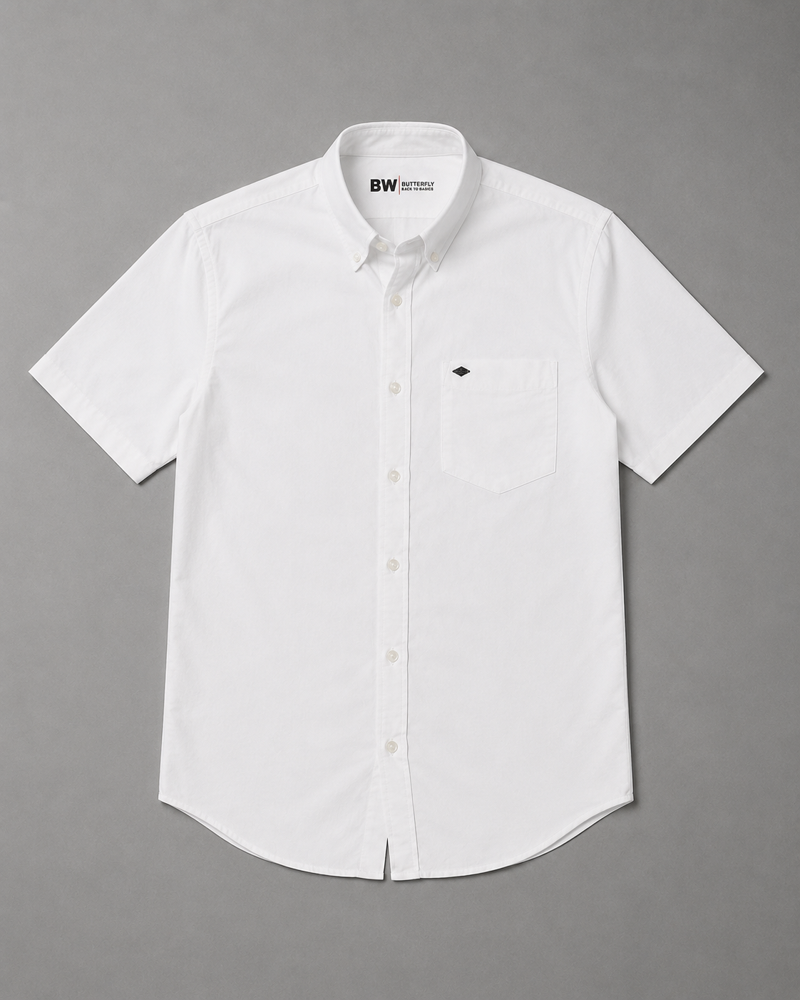 White Cotton Linen Shirt – Half Sleeve