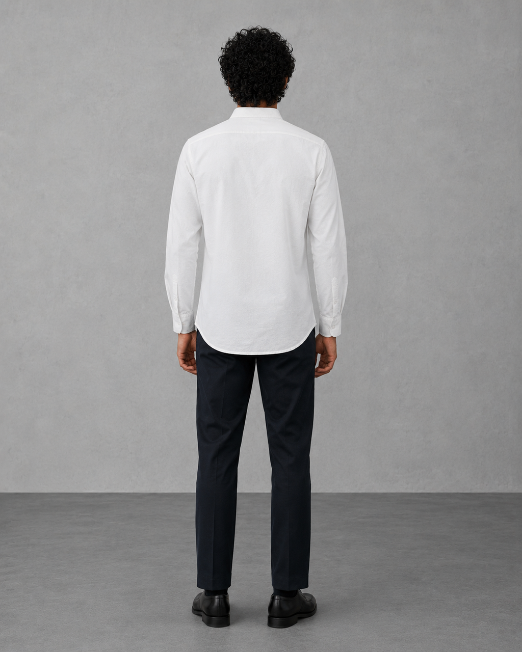 White Cotton Linen Short Kurta
