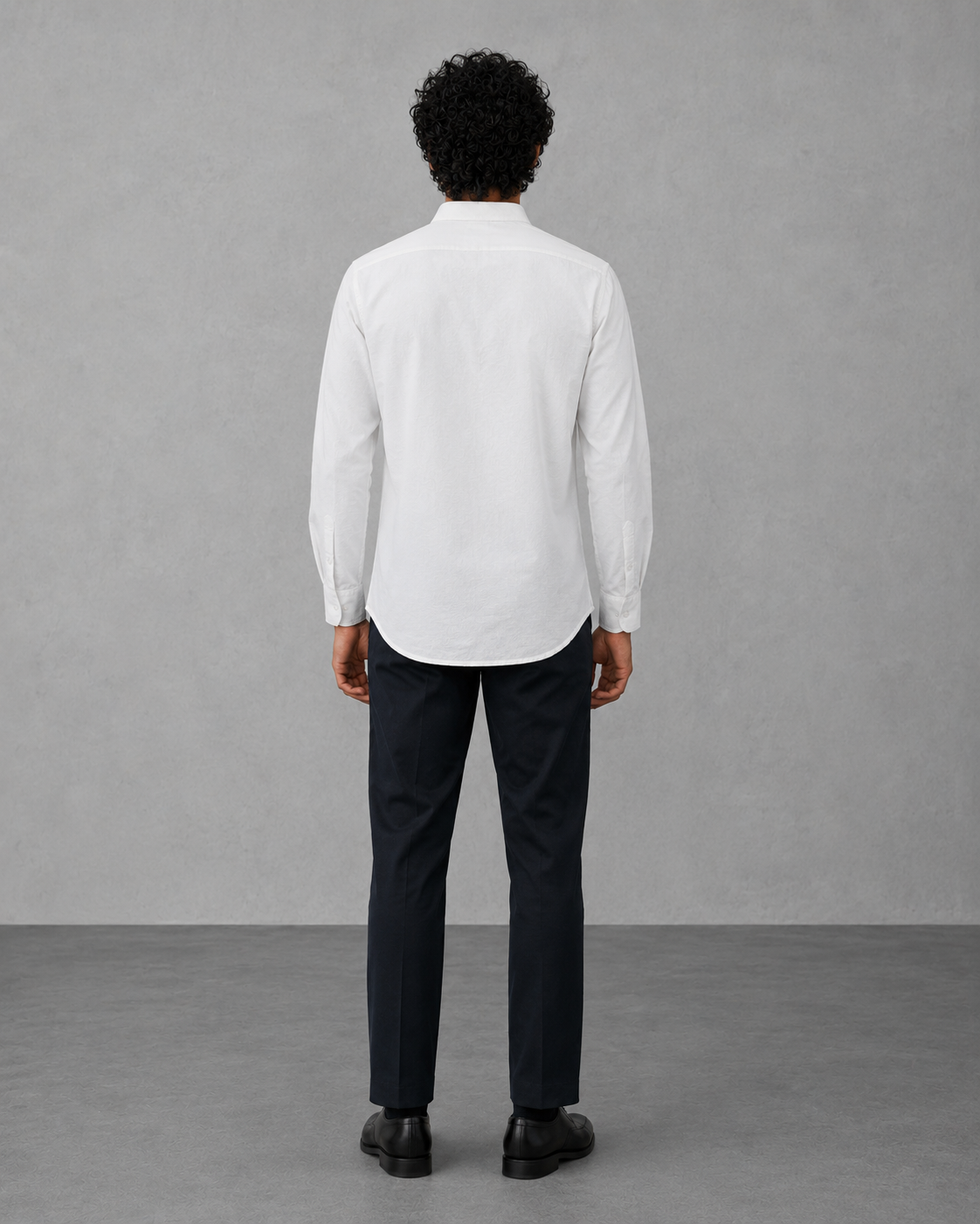 White Cotton Linen Short Kurta