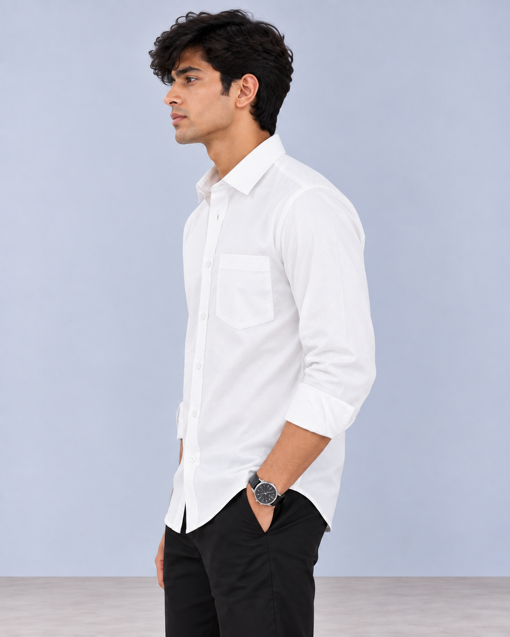 Classic Plain White Shirt
