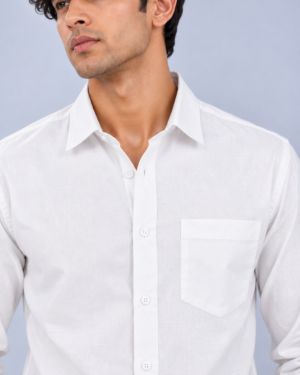 Classic Plain White Shirt