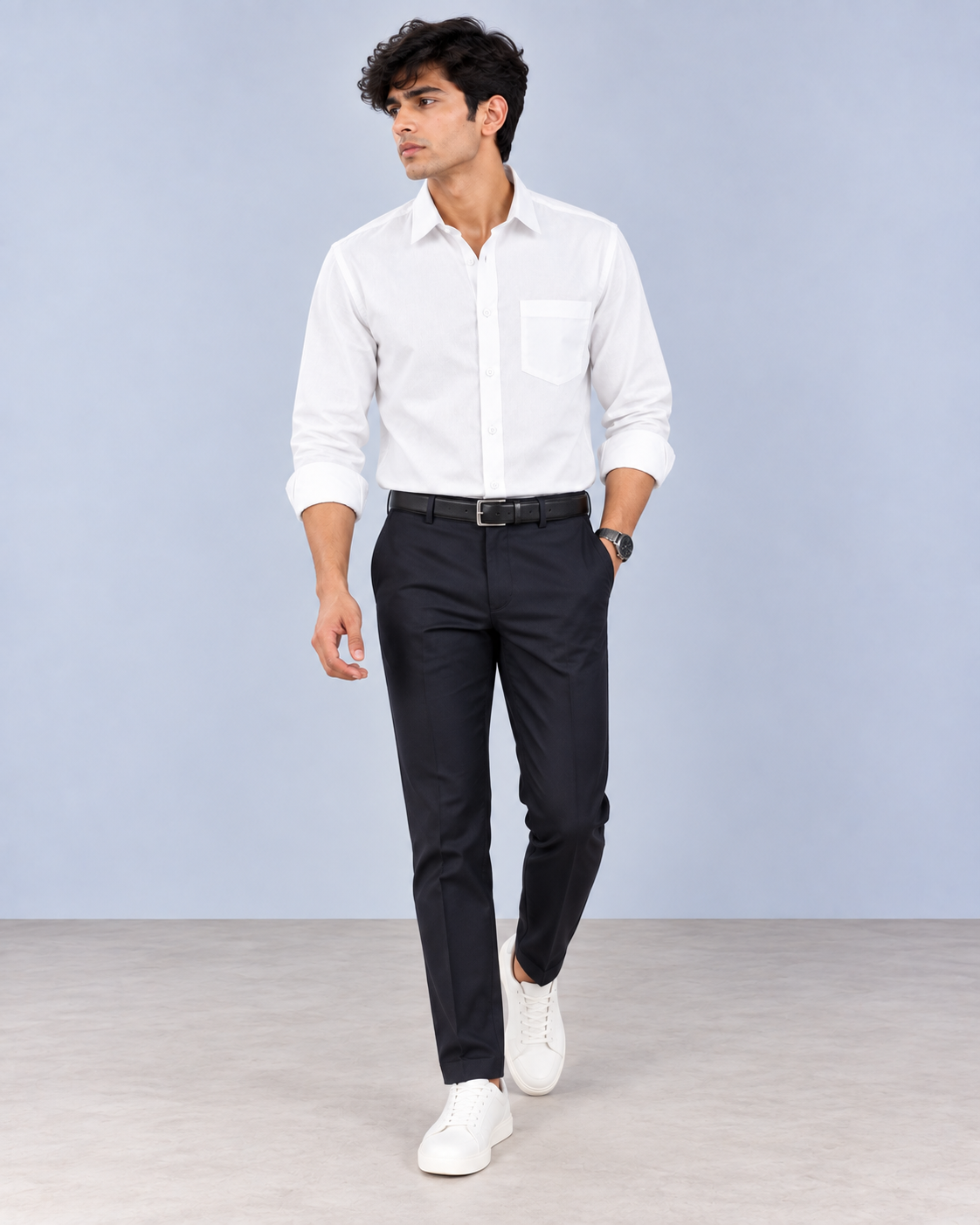 Classic Plain White Shirt