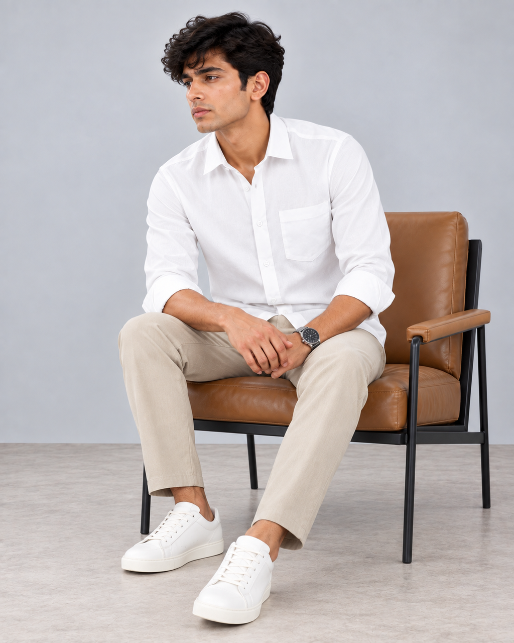 Classic Plain White Shirt