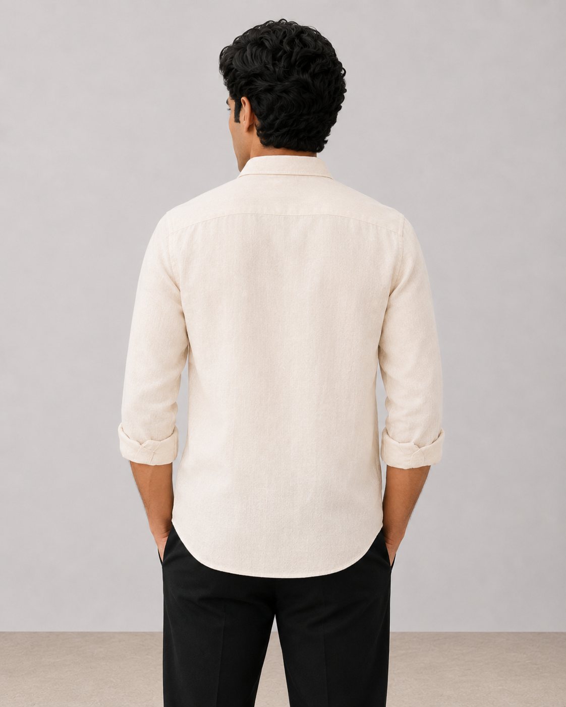 Cream Pure Linen Shirt