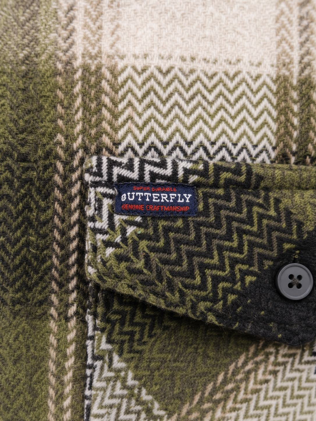 Olive Plaid Hooded Shirt
