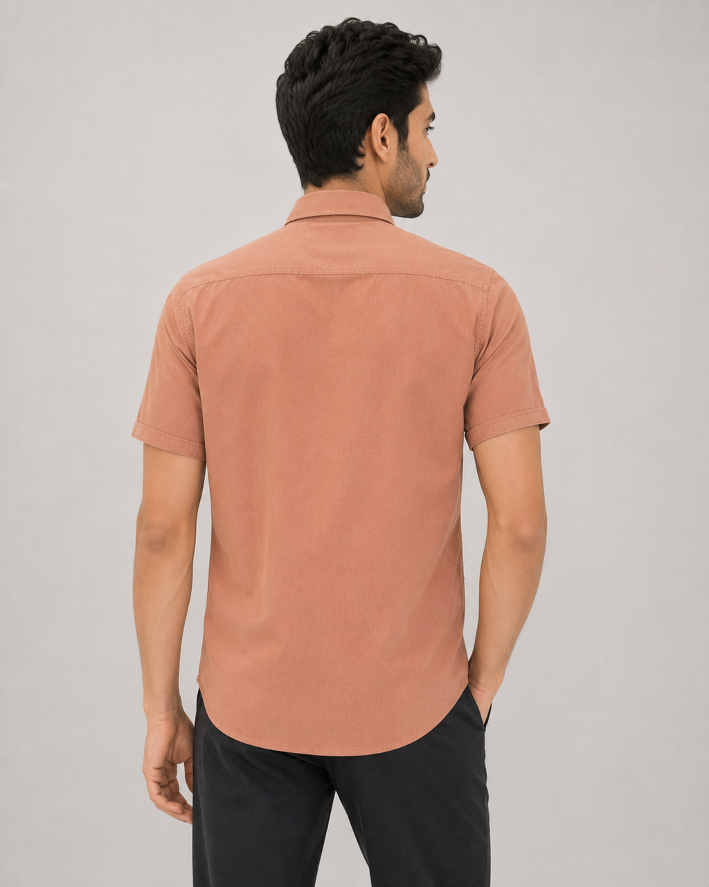 Terracotta Blossom Cotton Shirt