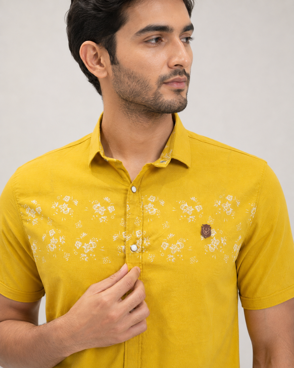 Sunburst Floral Cotton Shirt