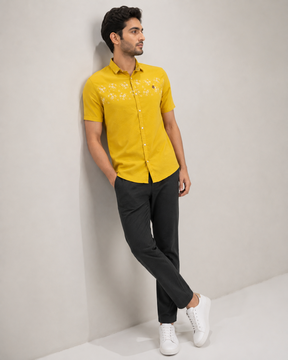 Sunburst Floral Cotton Shirt