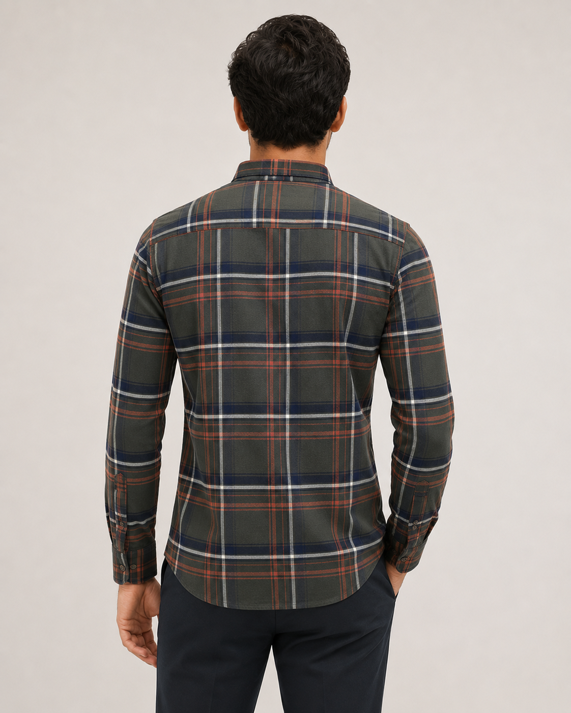 Olive Heritage Plaid Cotton Shirt