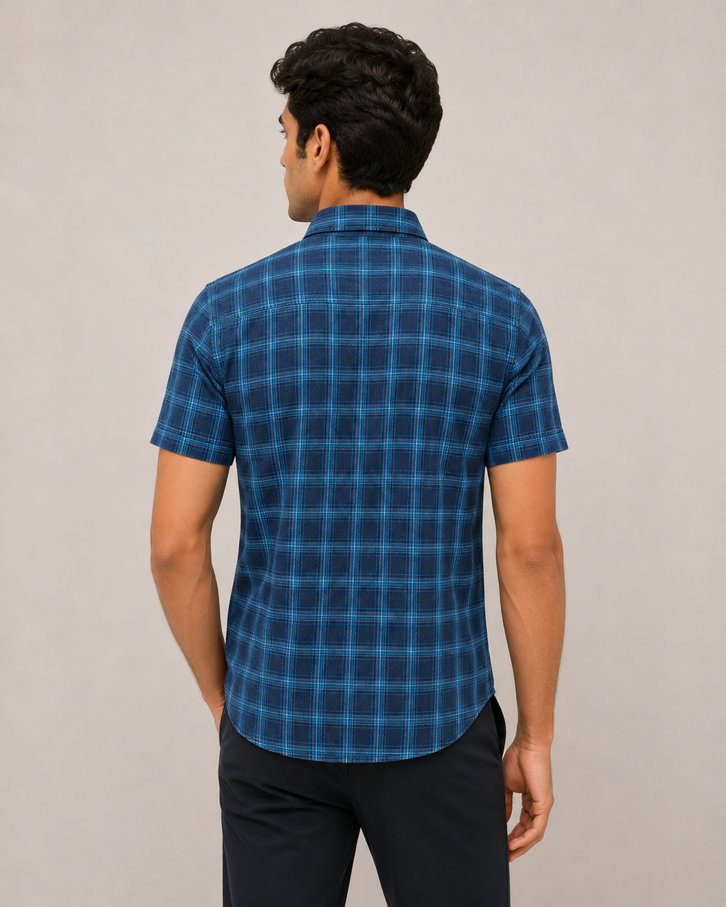 Indigo Harbor Check Shirt