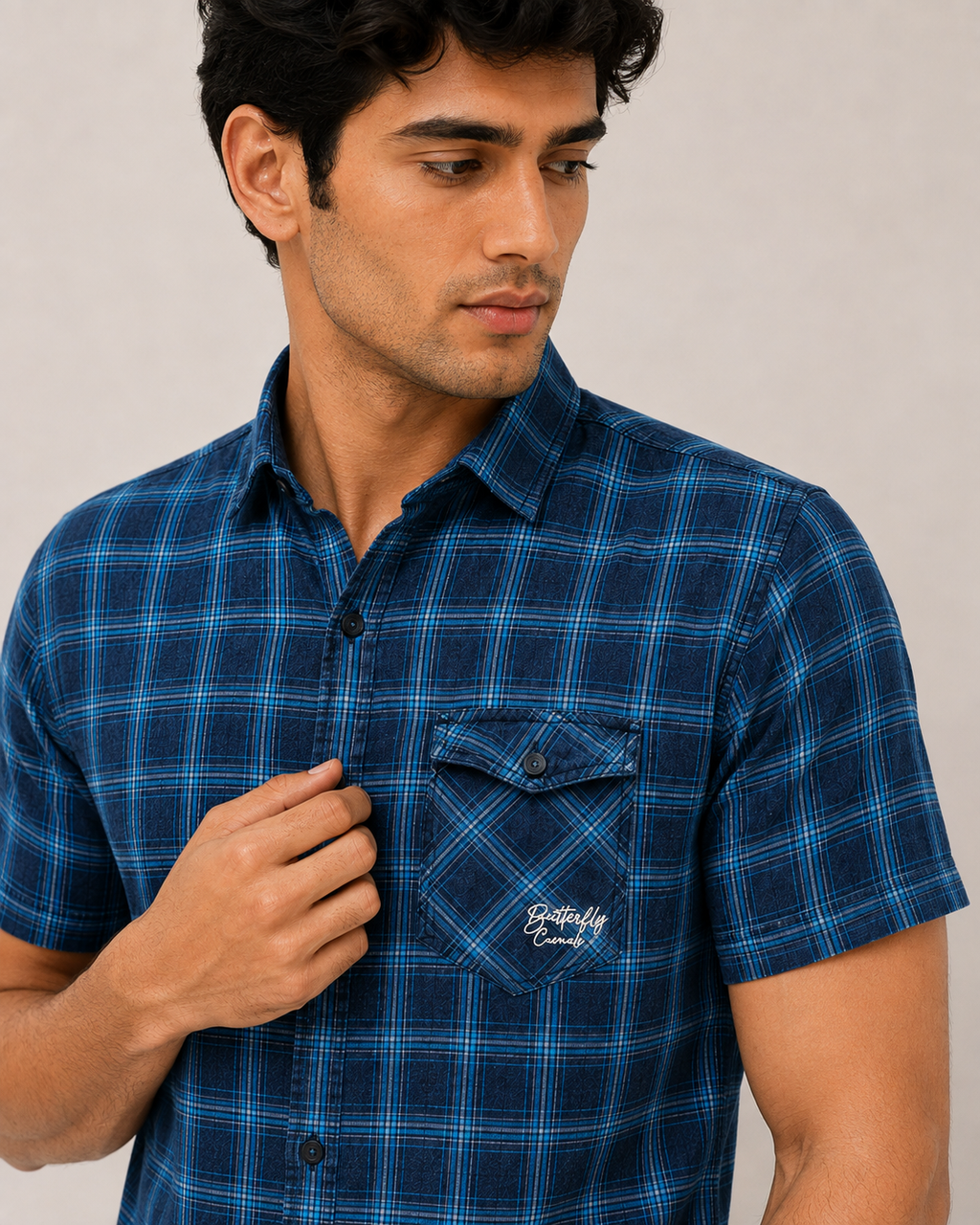 Indigo Harbor Check Shirt