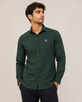 Forest Crest Stripe Cotton Shirt