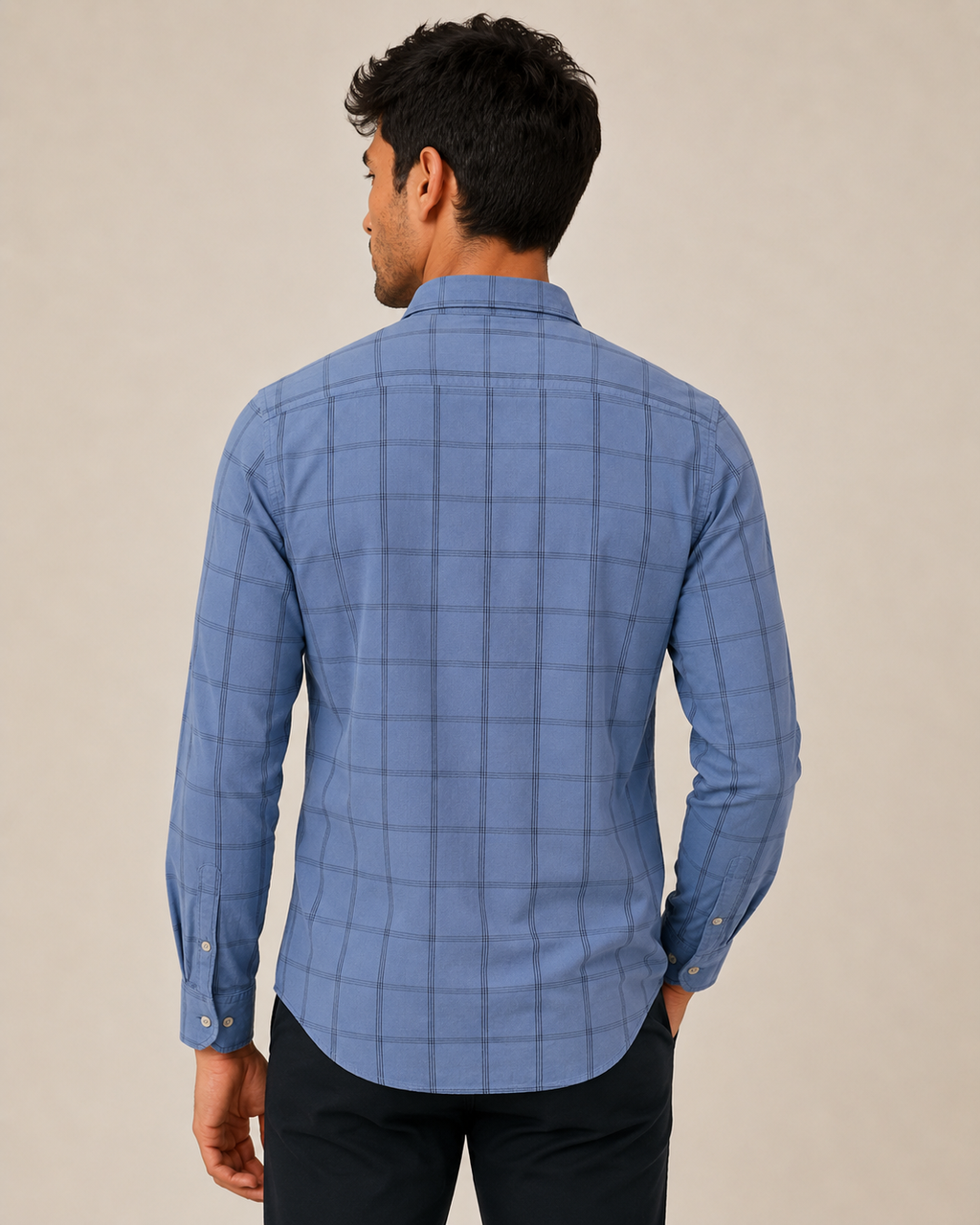 Skyline Grid Cotton Shirt