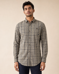 Stone Grid Cotton Shirt