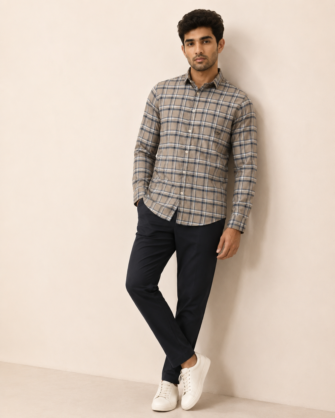 Sandstone Heritage Check Cotton Shirt