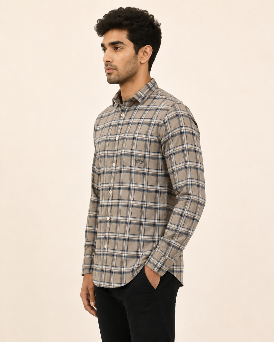Sandstone Heritage Check Cotton Shirt