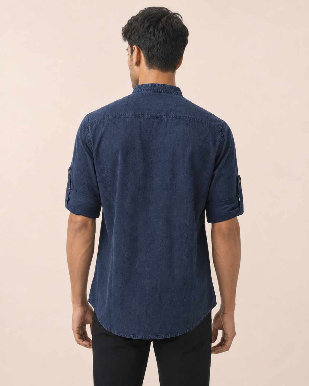 Indigo Terrain Cotton Kurta