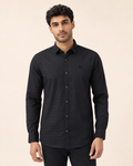 Black Horizon Cotton Shirt