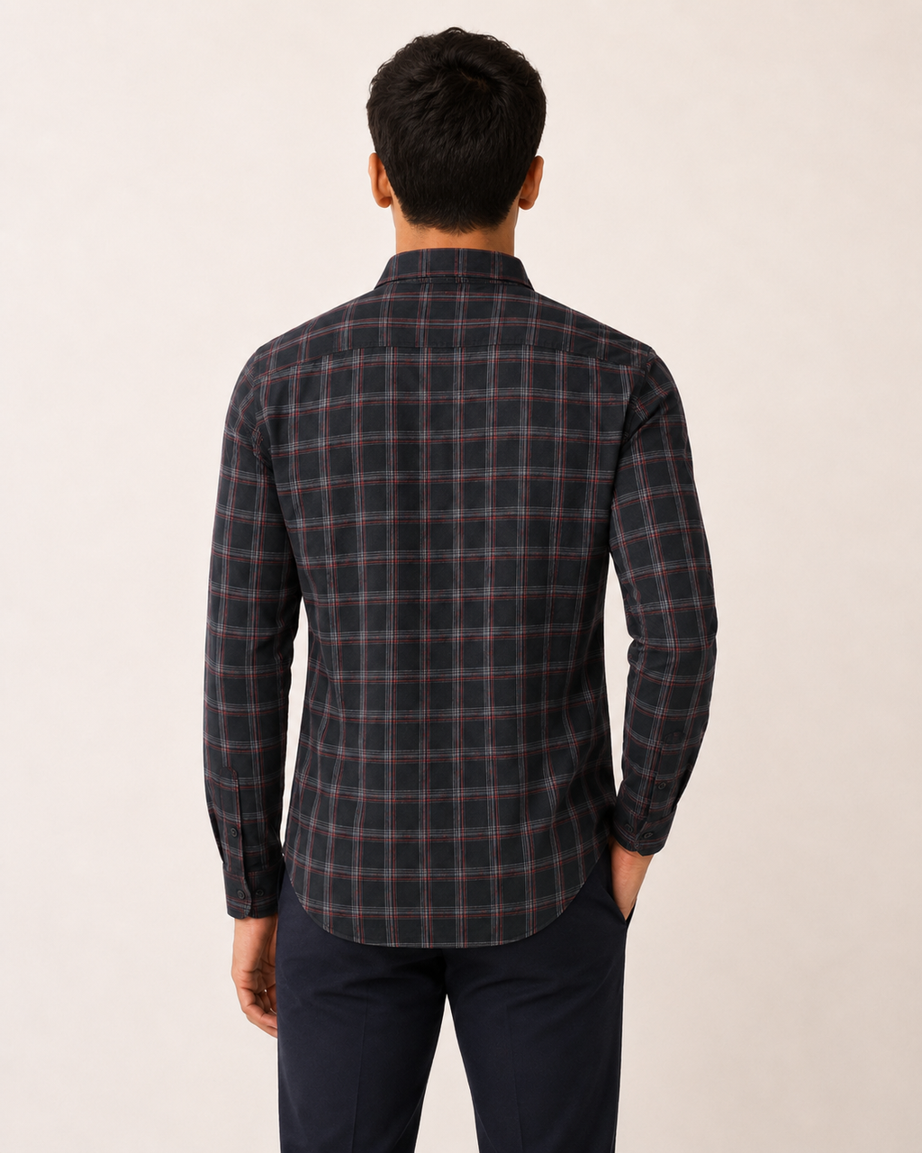 Graphite Tartan Cotton Shirt