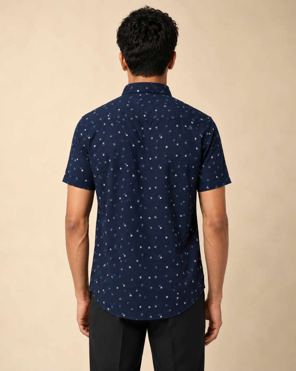 Midnight Blossom Cotton Shirt