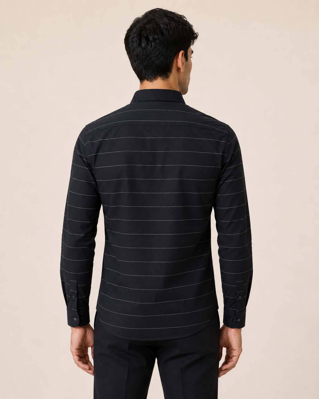 Noir Horizon Cotton Shirt