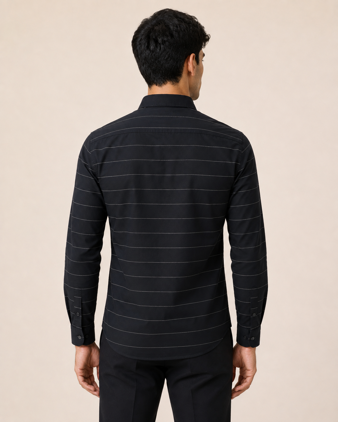 Noir Horizon Cotton Shirt