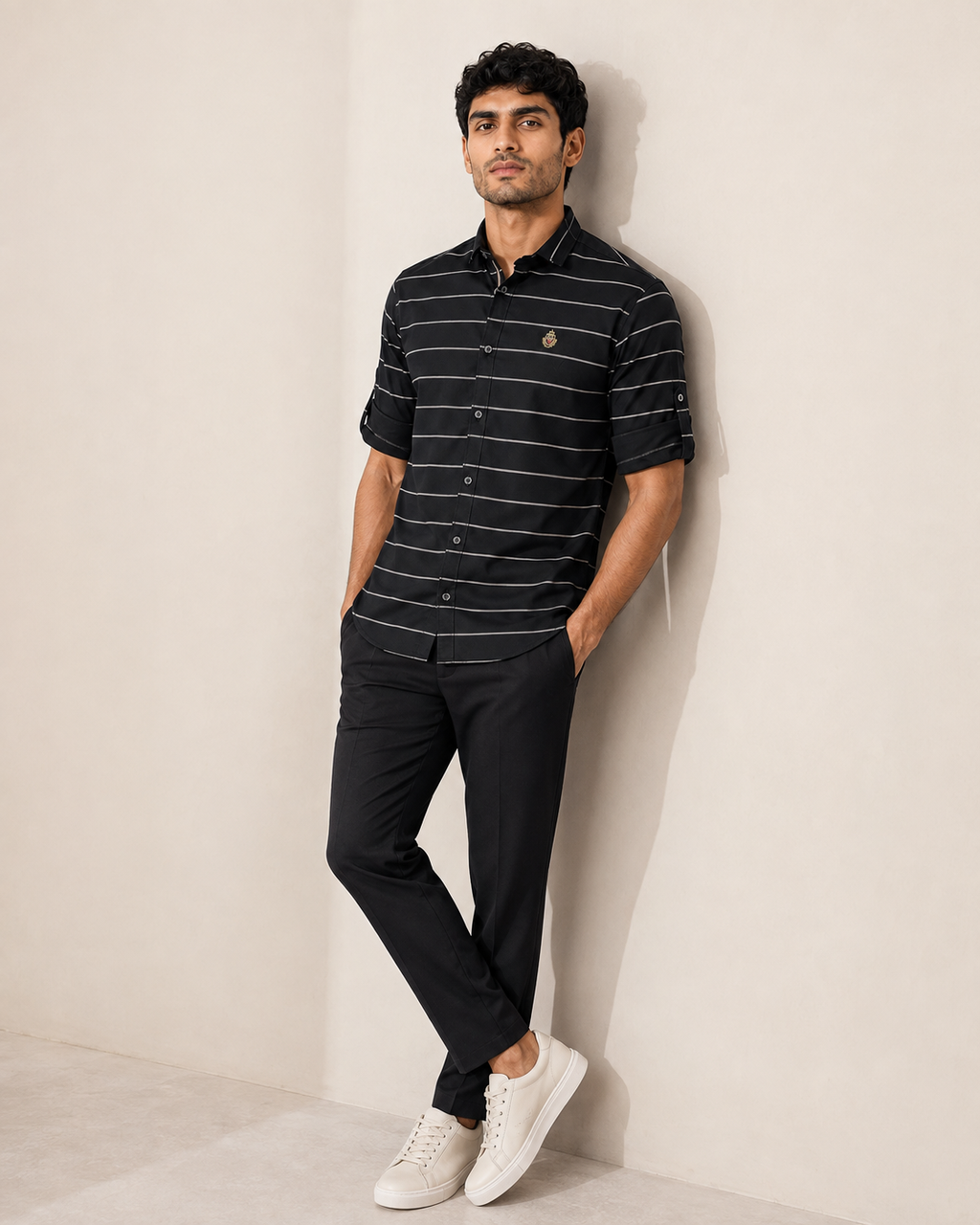 Onyx Stripe Cotton Shirt