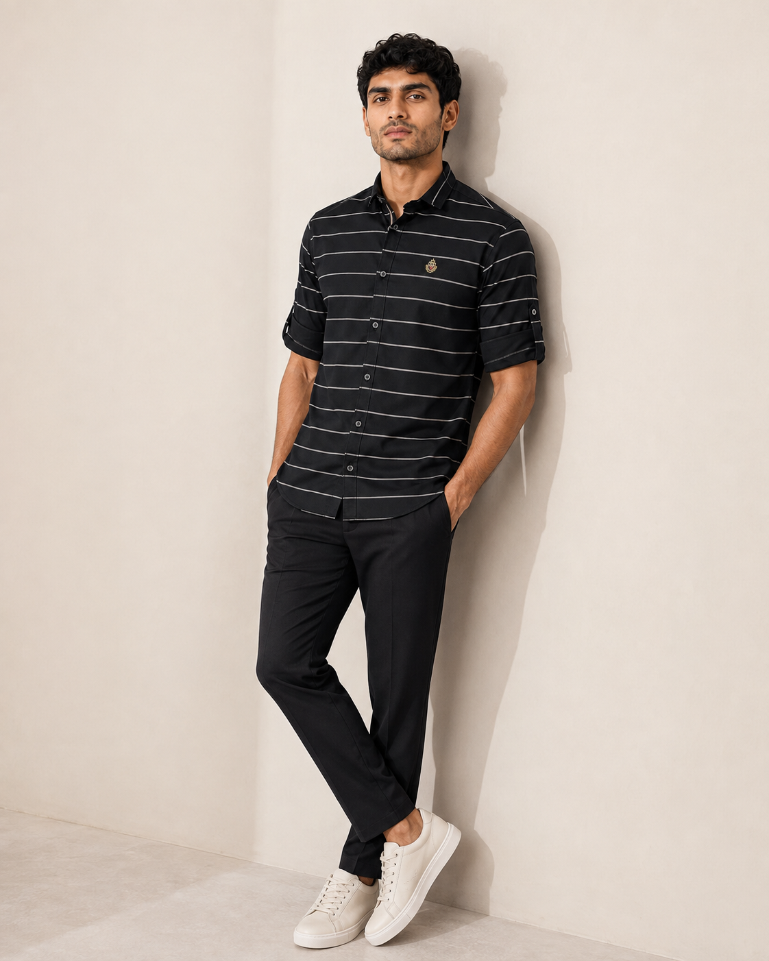 Onyx Stripe Cotton Shirt