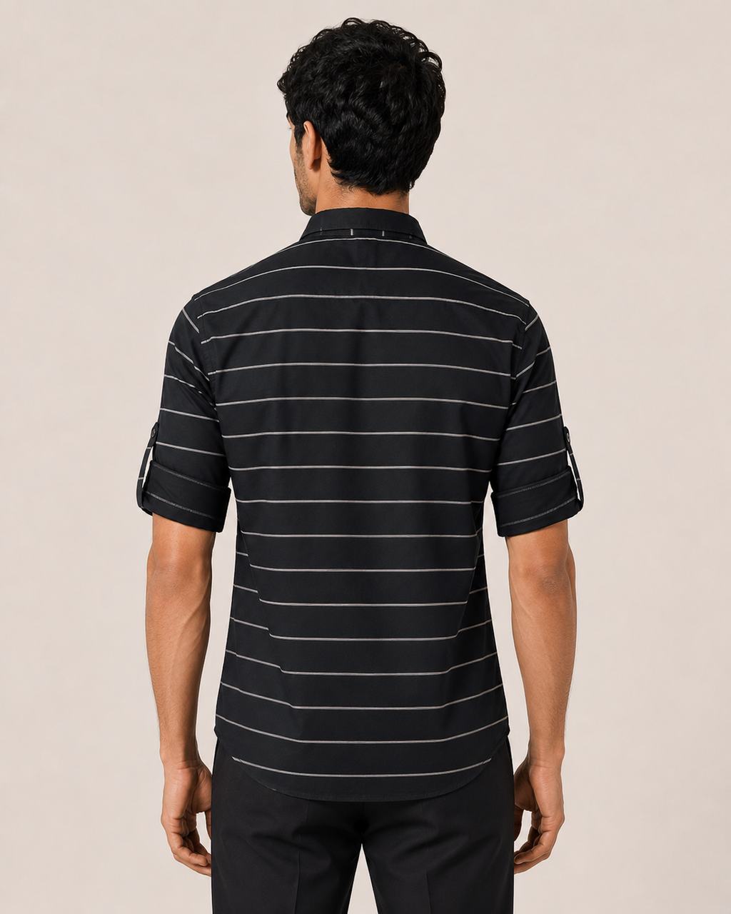 Onyx Stripe Cotton Shirt
