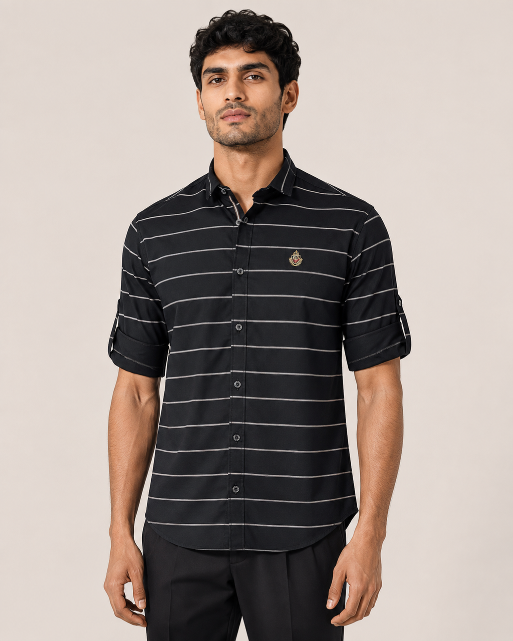 Onyx Stripe Cotton Shirt