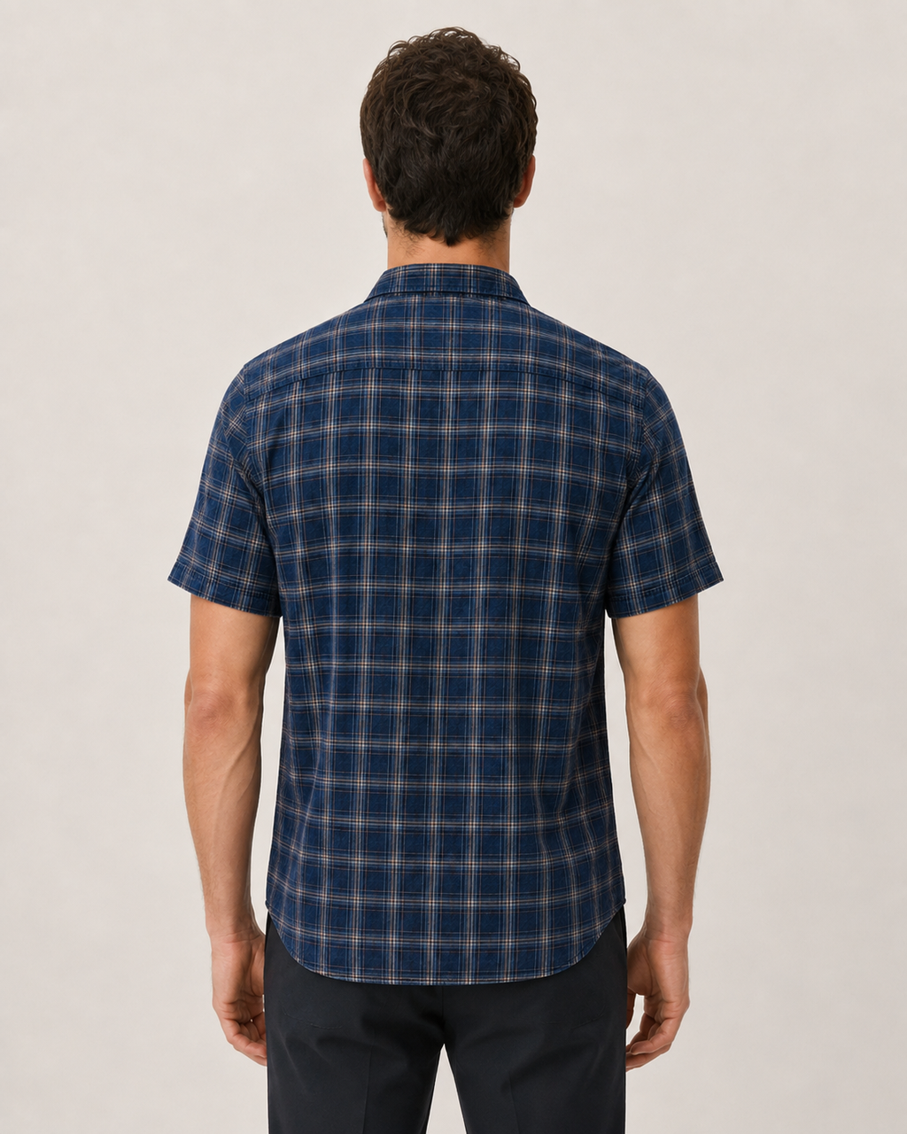 Indigo Heritage Check Cotton Shirt