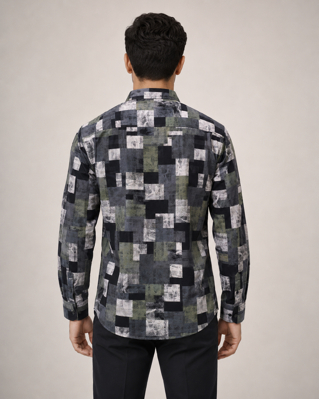 Urban Mosaic Cotton Shirt