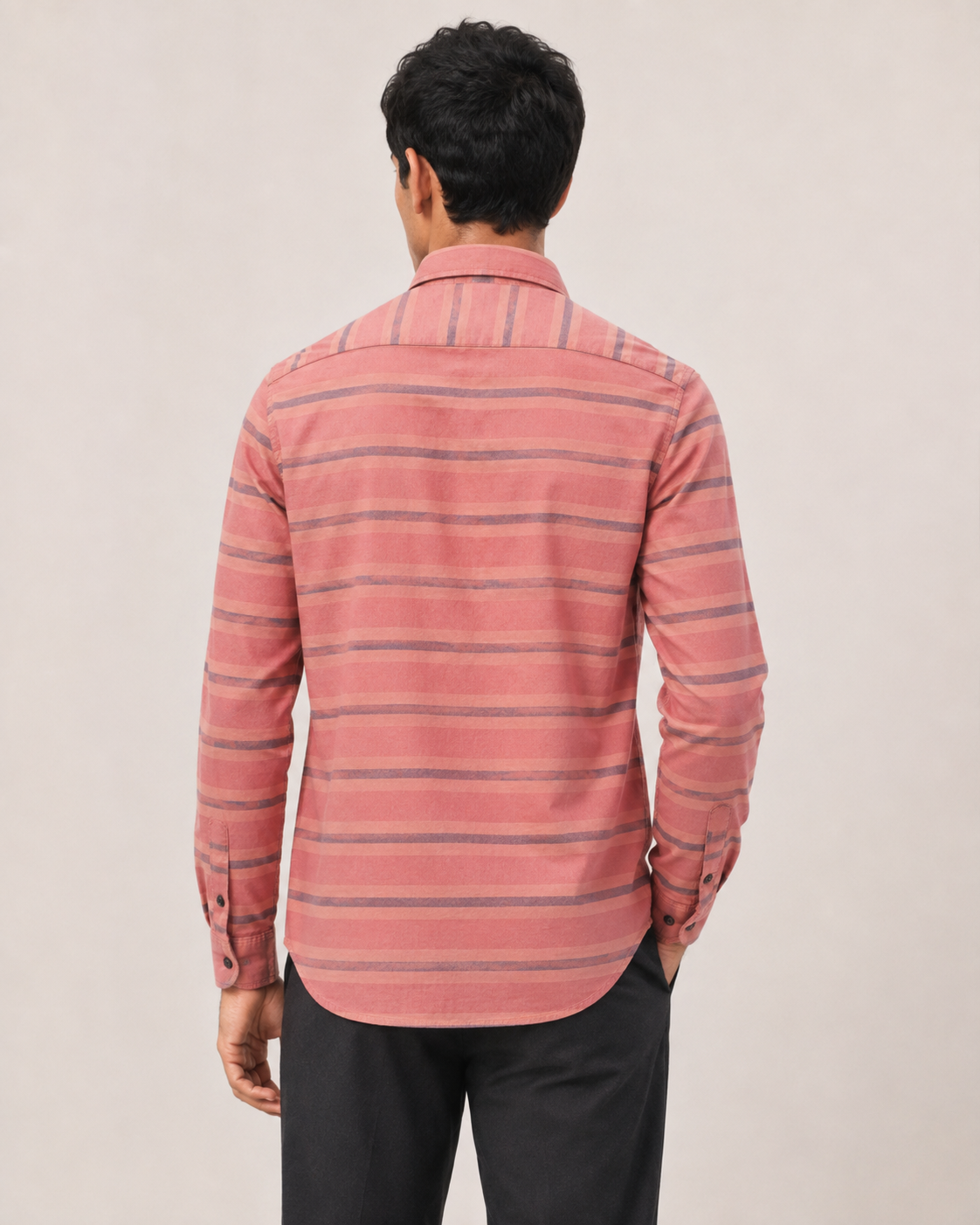 Sunset Harbor Striped Shirt