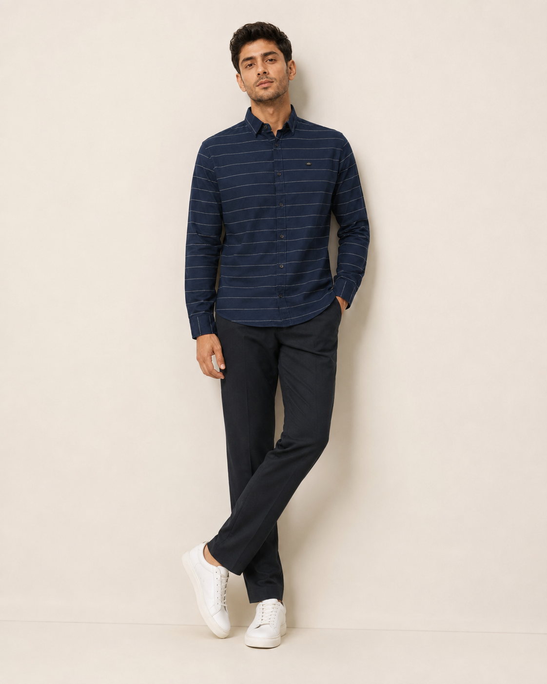 Midnight Line Cotton Shirt
