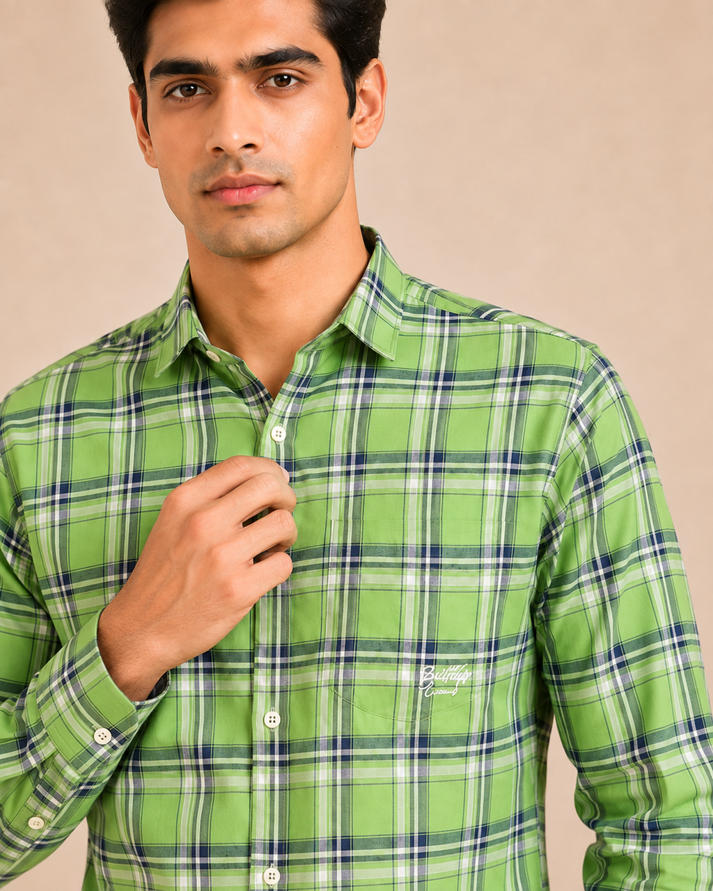 Fresh Meadow Plaid Cotton Shirt