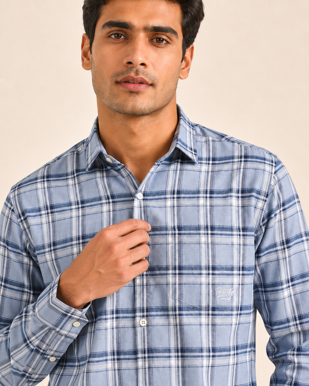 Skyline Plaid Cotton Shirt