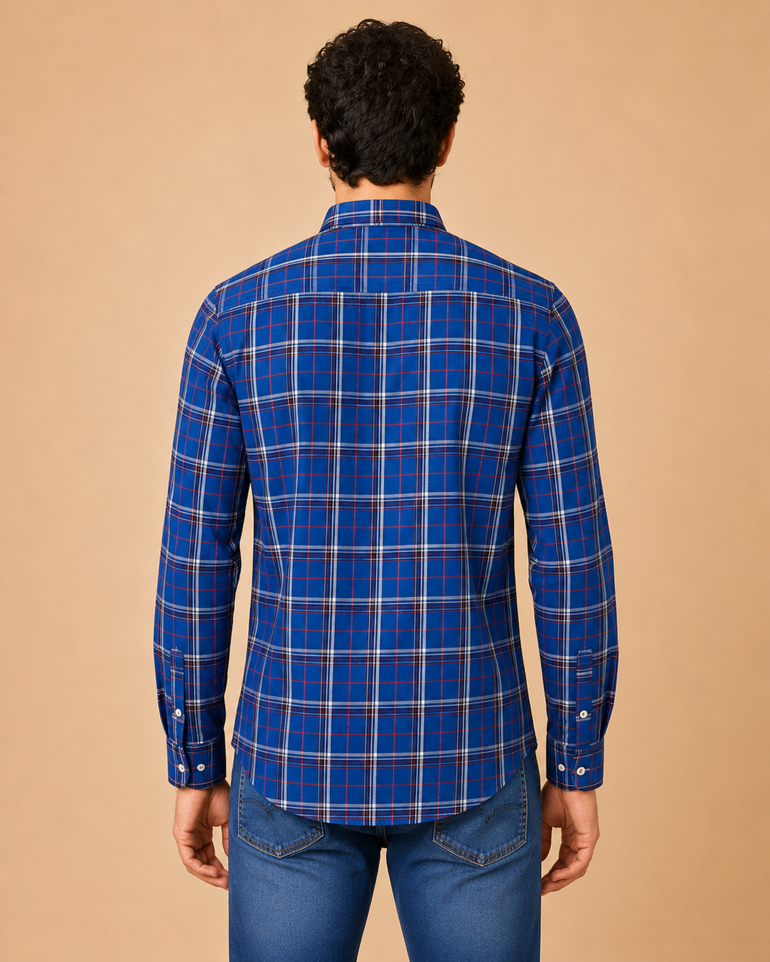Cobalt Heritage Plaid Cotton Shirt