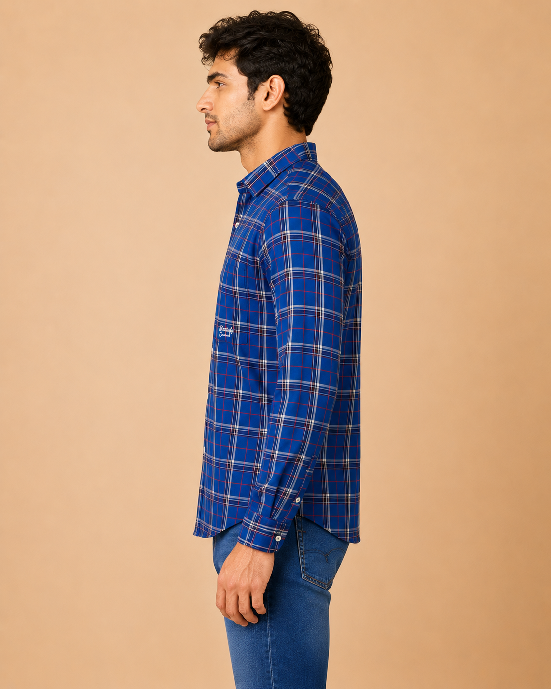 Cobalt Heritage Plaid Cotton Shirt