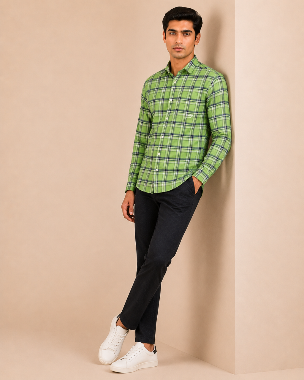 Fresh Meadow Plaid Cotton Shirt